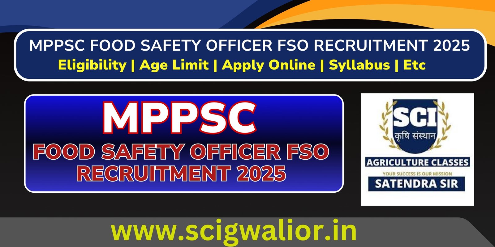 MPPSC Food Safety Officer FSO Recruitment 2025
