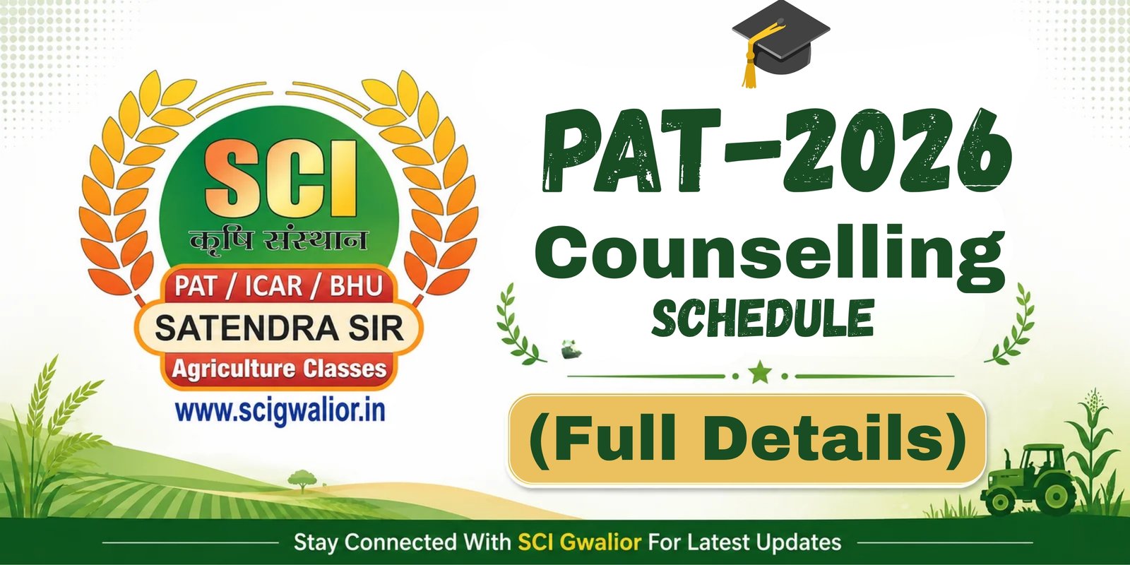 PAT-2026 Counselling Schedule
